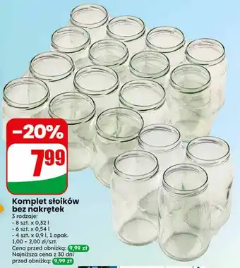 Dino Komplet słoików bez nakrętek oferta