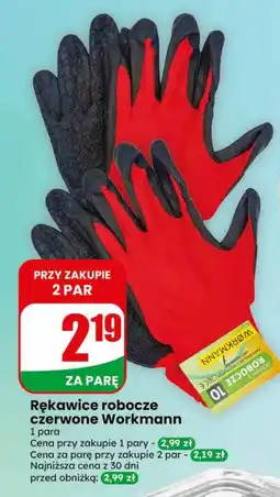 Dino Rękawice robocze czerwone Workmann oferta