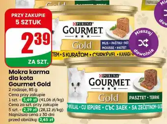 Dino Mokra karma dla kota Gourmet Gold oferta