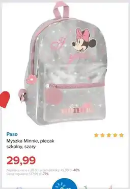 Smyk Plecak szkolny Paso Myszka Minnie szary oferta