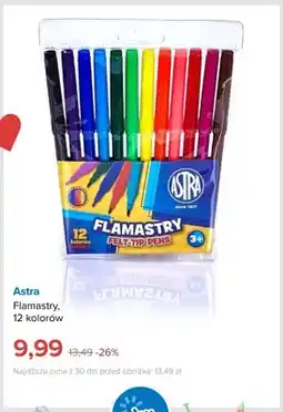 Smyk Flamastry Astra 12 kolorów oferta