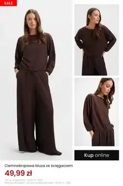 Top Secret Bluza damska ze ściągaczem ciemnobrązowa oferta