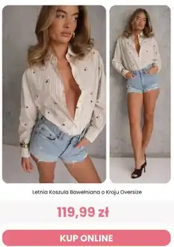 Renee Koszula damska Renee letnia bawełniana o kroju oversize oferta