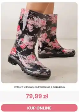 Renee Kalosze w kwiaty na podeszwie z bieżnikiem Renee oferta