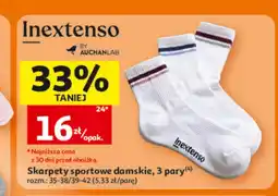 Auchan Skarpety sportowe Inextenso oferta