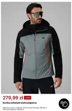 4F Kurtka softshell wiatroodporna 4F oferta