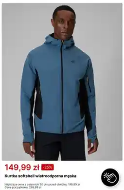 4F Kurtka softshell wiatroodporna męska 4F oferta