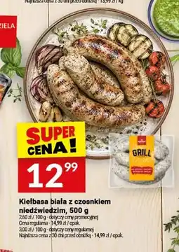 Twój Market Kiełbasa biała z czosnkiem niedźwiedzim Białecki Wędzarnia oferta