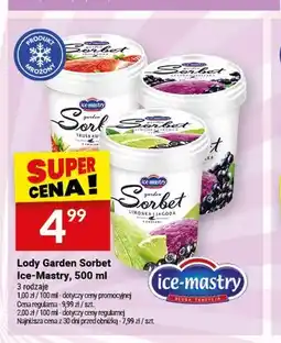 Twój Market Lody Garden Sorbet Ice-Mastry truskawkowy oferta