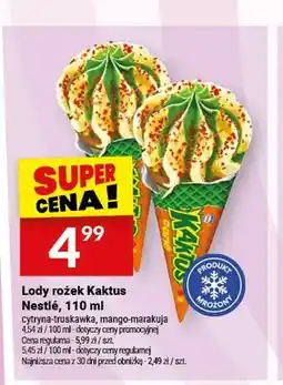 Twój Market Lody rożek Kaktus Nestlé cytryna-truskawka oferta