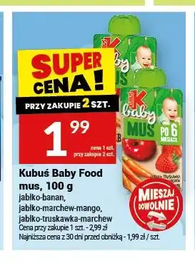 Twój Market Mus Kubuś Baby Food jabłko-banan oferta
