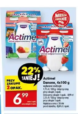 Twój Market Napój jogurtowy Actimel Truskawka-Banan Danone oferta