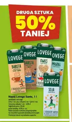 Twój Market Napój owsiany Barista słony karmel Lovege Sante oferta