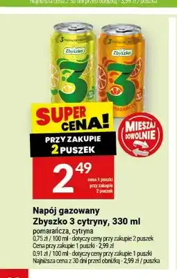 Twój Market Napój gazowany Zbyszko 3 pomarańcze oferta