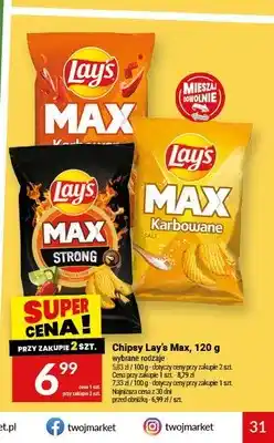 Twój Market Chipsy Lay's Max Strong Chili & Lime oferta