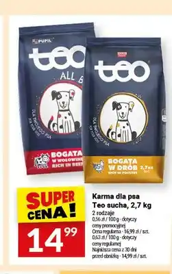 Twój Market Karma dla psa Teo sucha w drobiu oferta