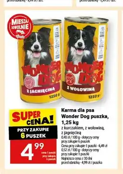 Twój Market Karma dla psa Wonder Dog puszka z kurczakiem oferta