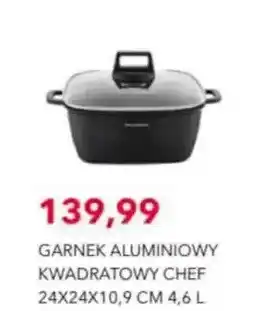 Nela Garnek aluminiowy kwadratowy Chef 24x24x10,9 cm oferta