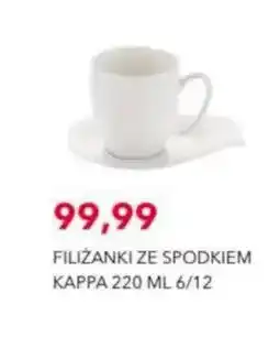Nela Filiżanki ze spodkiem Kappa 220 ml 6/12 oferta