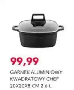 Nela Garnek aluminiowy kwadratowy Chef 20x20x8 cm oferta