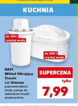Kaufland Wkład filtrujący Dafi Unimax oferta