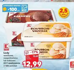 Kaufland Lody kakaowe K-Classic oferta