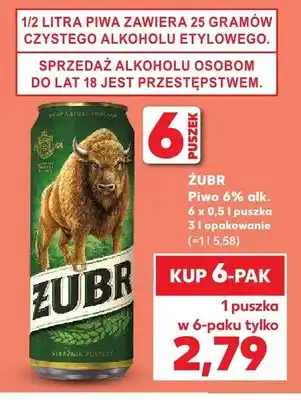 Kaufland Piwo Żubr 6-pak oferta