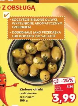 Kaufland Zielone oliwki nadziewane czosnkiem oferta