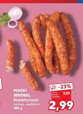 Kaufland Frankfurterki surowe wędzone Madej Wróbel oferta