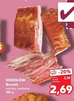 Kaufland Boczek surowy wędzony Sokołów oferta