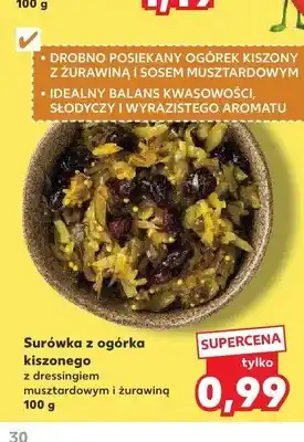 Kaufland Surówka z ogórka kiszonego z dressingiem musztardowym i żurawiną oferta