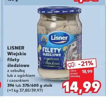 Kaufland Wiejskie filety śledziowe z cebulką Lisner oferta