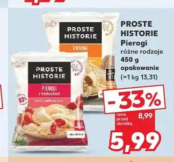 Kaufland Pierogi z truskawkami Proste Historie oferta