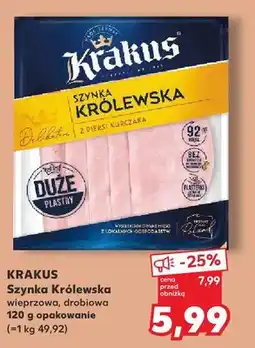 Kaufland Szynka Królewska drobiowa Krakus oferta