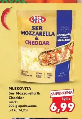 Kaufland Ser Mozzarella & Cheddar wiórki Mlekovita oferta