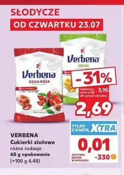 Kaufland Cukierki ziołowe Verbena Dzika Róża oferta