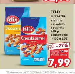 Kaufland Orzeszki ziemne Felix z miodem oferta