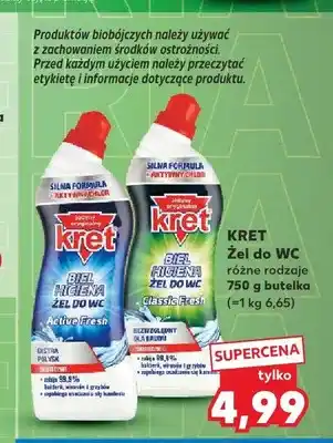 Kaufland Żel do WC Kret Biel Higiena Active Fresh oferta