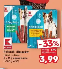 Kaufland Pałeczki dla psów K-Classic 8-pak z dziczyzną oferta