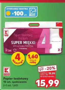 Kaufland Papier toaletowy K-Classic Premium Super Miękki oferta