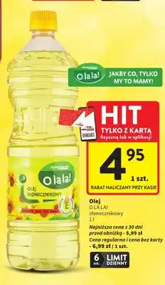 Intermarche Olej słonecznikowy O la la! oferta