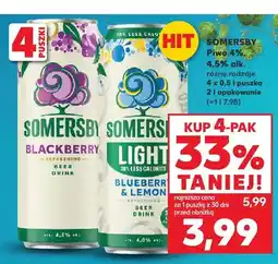 Kaufland Piwo Somersby Blackberry oferta