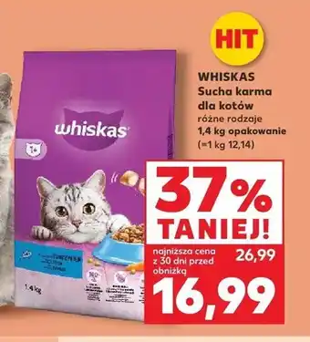 Kaufland Sucha karma dla kotów Whiskas oferta