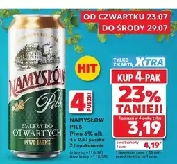 Kaufland Piwo Namysłów Pils oferta
