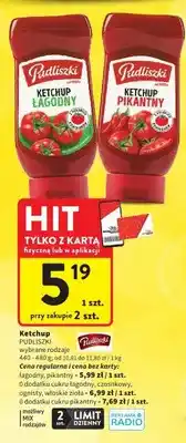 Intermarche Ketchup łagodny Pudliszki oferta