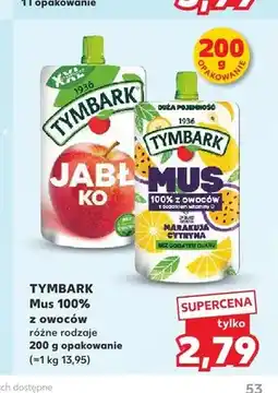 Kaufland Mus 100% z owoców Tymbark Jabłko oferta