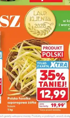 Kaufland Fasolka szparagowa żółta polska oferta