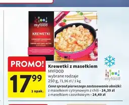 Intermarche Krewetki z masełkiem cytrynowym z chili Myfood oferta