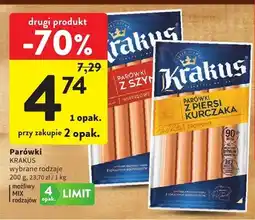 Intermarche Parówki z szynki Krakus oferta