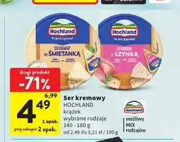 Intermarche Ser kremowy Hochland krążek ze śmietanką oferta